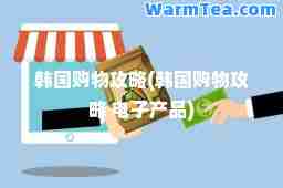 韩国购物攻略(韩国购物攻略 电子产品)