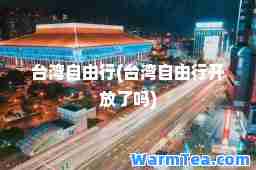 台湾自由行(台湾自由行开放了吗)