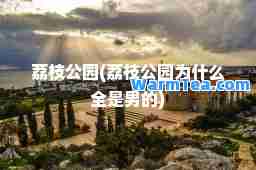 荔枝公园(荔枝公园为什么全是男的)
