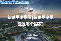 新喀里多尼亚(新喀里多尼亚是哪个国家)