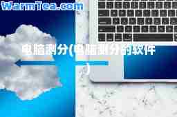 电脑测分(电脑测分的软件)