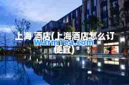 上海 酒店(上海酒店怎么订便宜)