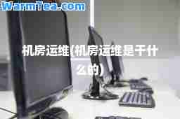 机房运维(机房运维是干什么的)