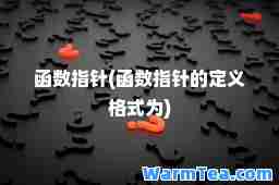 函数指针(函数指针的定义格式为)