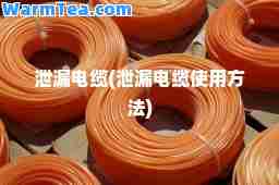 泄漏电缆(泄漏电缆使用方法)