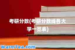 考研分数(考研分数线各大学一览表)