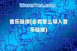 音乐链接(必剪怎么导入音乐链接)