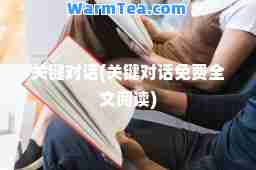 关键对话(关键对话免费全文阅读)