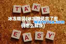 冰冻精灵(冰冻精灵忘了密码怎么解决)
