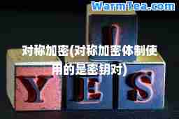 对称加密(对称加密体制使用的是密钥对)