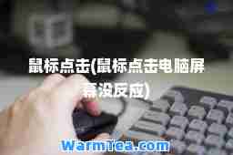 鼠标点击(鼠标点击电脑屏幕没反应)