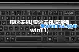 快速关机(快速关机快捷键win11)