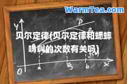 贝尔定律(贝尔定律和蟋蟀鸣叫的次数有关吗)