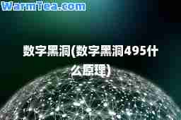 数字黑洞(数字黑洞495什么原理)