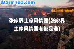 张家界土家风情园(张家界土家风情园老板是谁)
