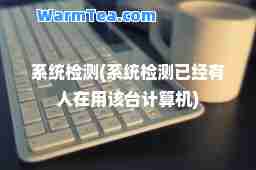 系统检测(系统检测已经有人在用该台计算机)