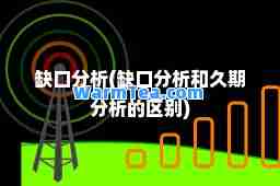缺口分析(缺口分析和久期分析的区别)