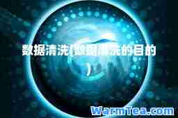 数据清洗(数据清洗的目的)