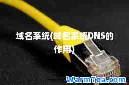 域名系统(域名系统DNS的作用)