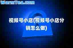 视频号小店(视频号小店分销怎么做)
