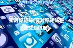 实对称矩阵(实对称矩阵是正交矩阵吗)