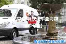 快递单查询(快递单查询物流单号查)