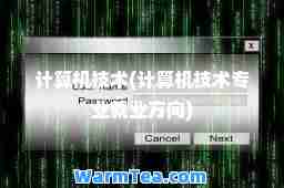计算机技术(计算机技术专业就业方向)