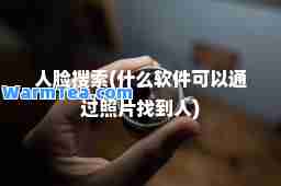 人脸搜索(什么软件可以通过照片找到人)