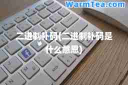 二进制补码(二进制补码是什么意思)