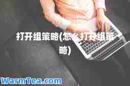 打开组策略(怎么打开组策略)