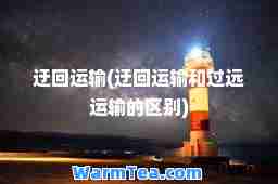迂回运输(迂回运输和过远运输的区别)