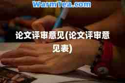 论文评审意见(论文评审意见表)