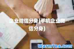 企业微信分身(手机企业微信分身)