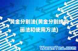 黄金分割法(黄金分割线的画法和使用方法)