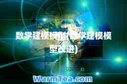 数学建模模型(数学建模模型改进)