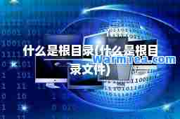 什么是根目录(什么是根目录文件)