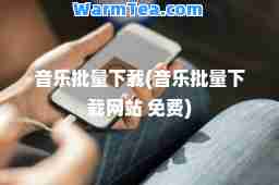 音乐批量下载(音乐批量下载网站 免费)