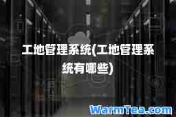 工地管理系统(工地管理系统有哪些)