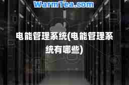 电能管理系统(电能管理系统有哪些)
