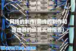网线的制作(网线的制作和路由器的设置实验报告)