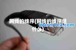 网线的线序(网线的线序是什么)
