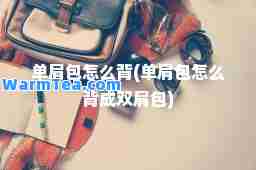 单肩包怎么背(单肩包怎么背成双肩包)