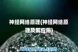 经网络原理(经网络原理及其应用)