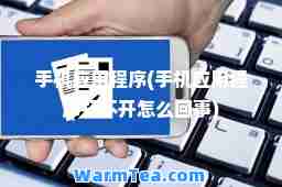 手机应用程序(手机应用程序打不开怎么回事)
