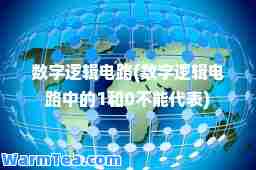 数字逻辑电路(数字逻辑电路中的1和0不能代表)