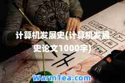 计算机发展史(计算机发展史论文1000字)