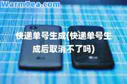 快递单号生成(快递单号生成后取消不了吗)
