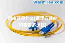 路由器是什么(家里安装wifi需要多少钱)
