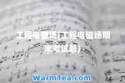 工程电磁场(工程电磁场期末考试题)