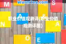 职业价值观测评(职业价值观测评图)